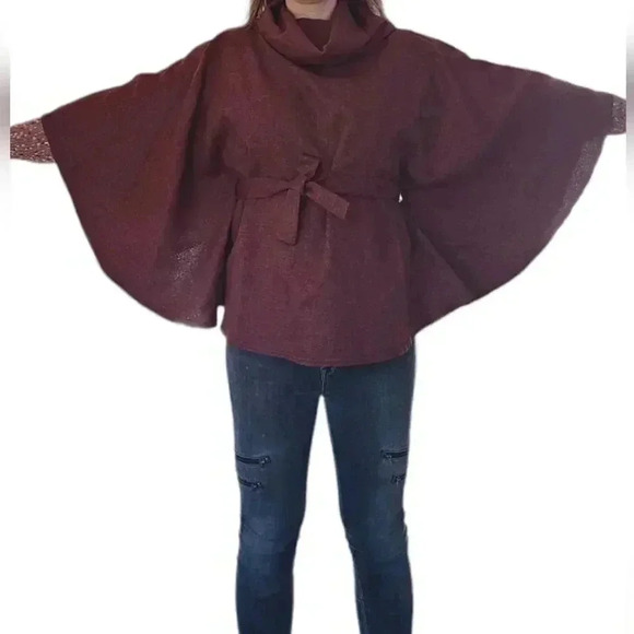 COPY - Poncho with belt  - Picture 4 of 7